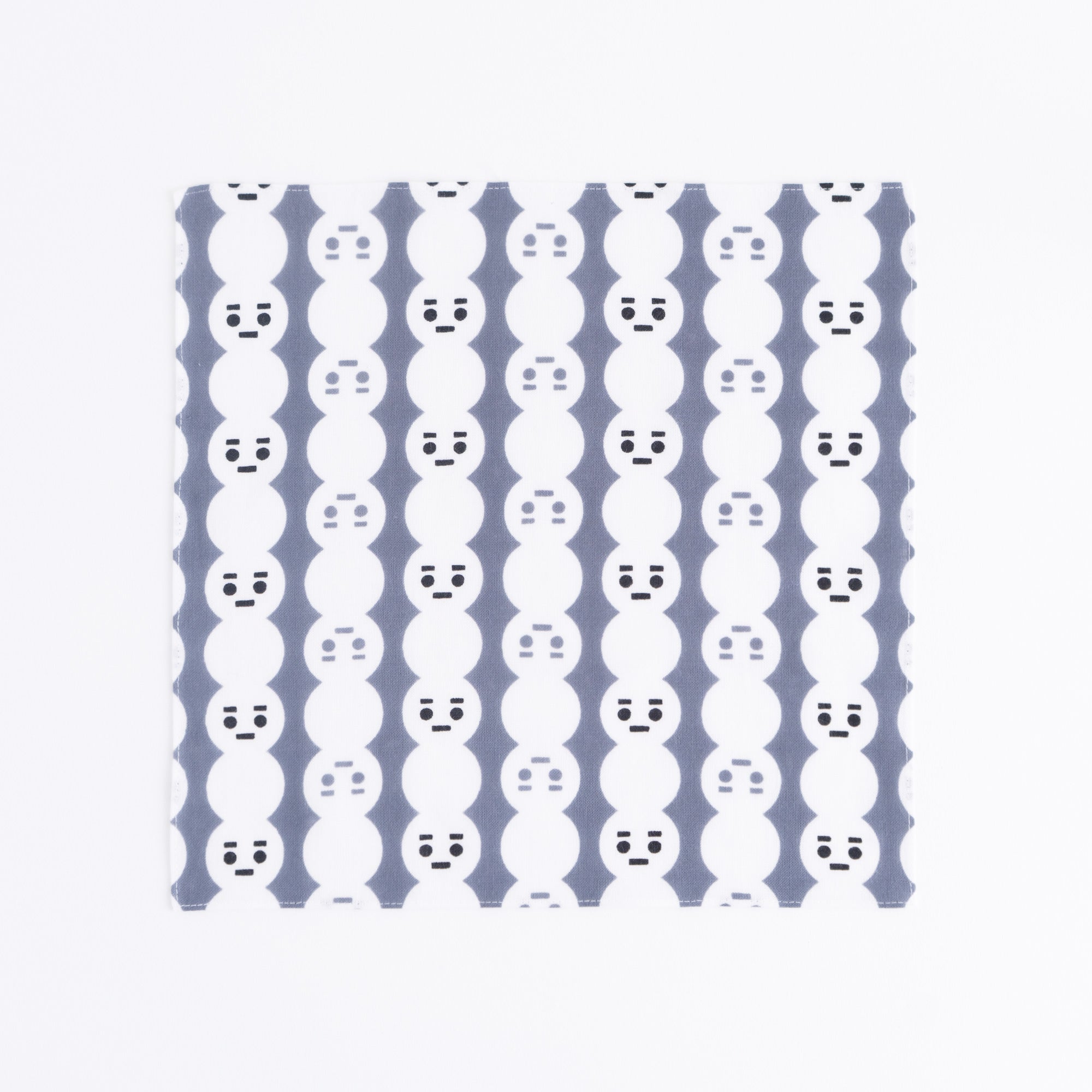 まめぐい 雪だるま グレー