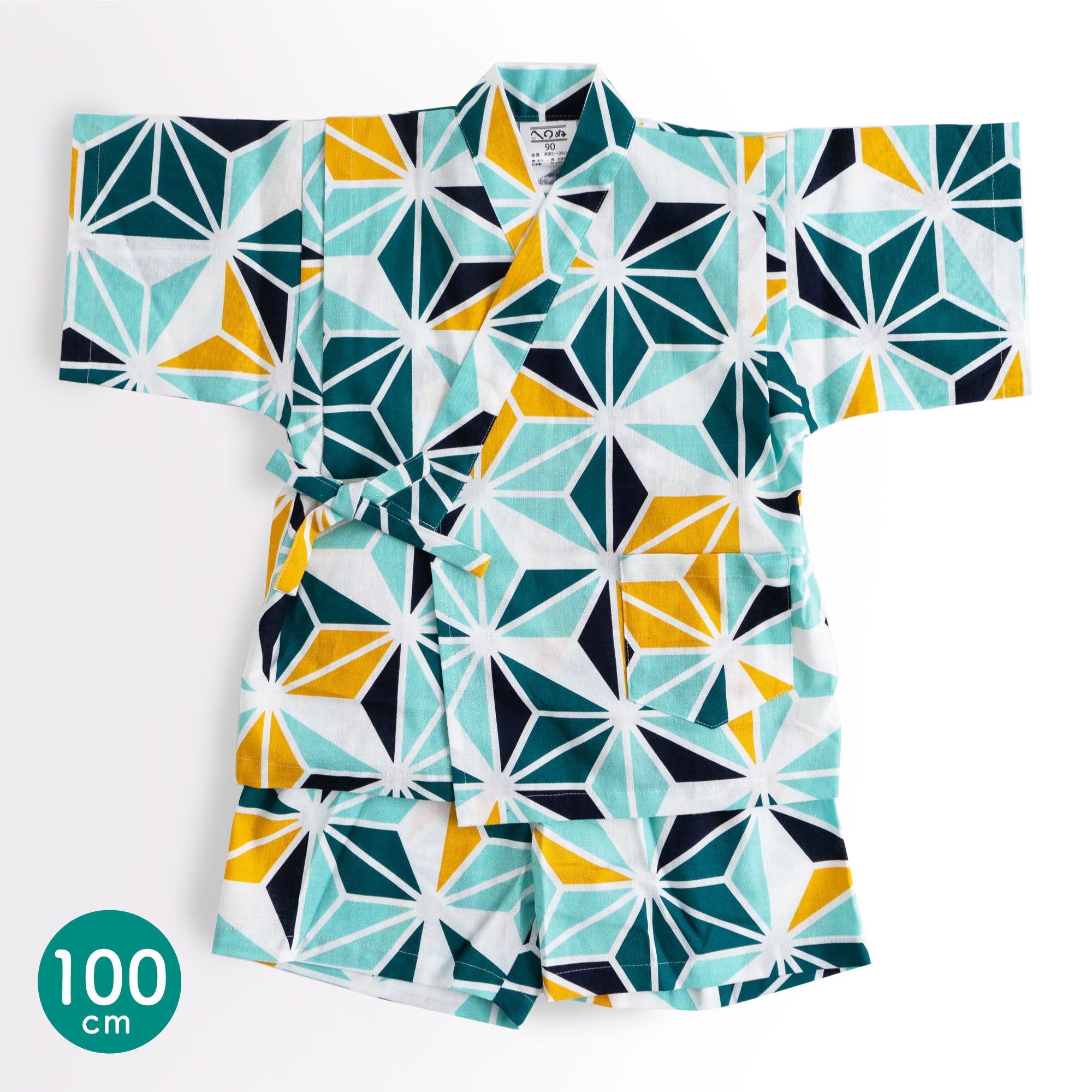 こども甚平 麻の葉 100