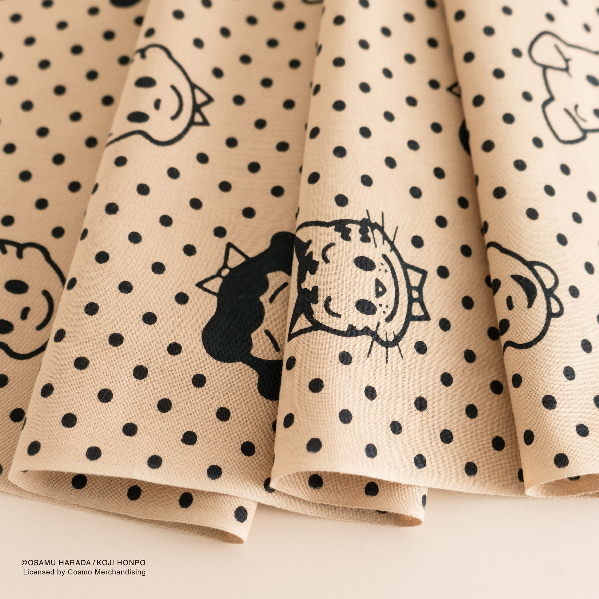 【お一人様3点まで】OSAMU GOODS 豆絞り 茶 黒