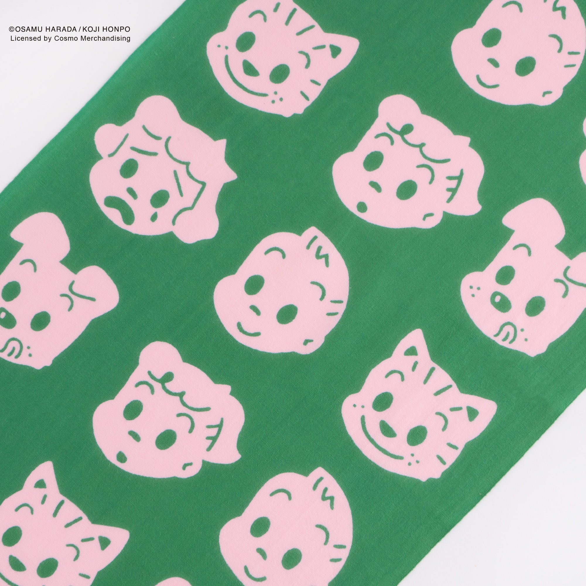 【お一人様3点まで】OSAMU GOODS フェイスならべ ピンク 緑