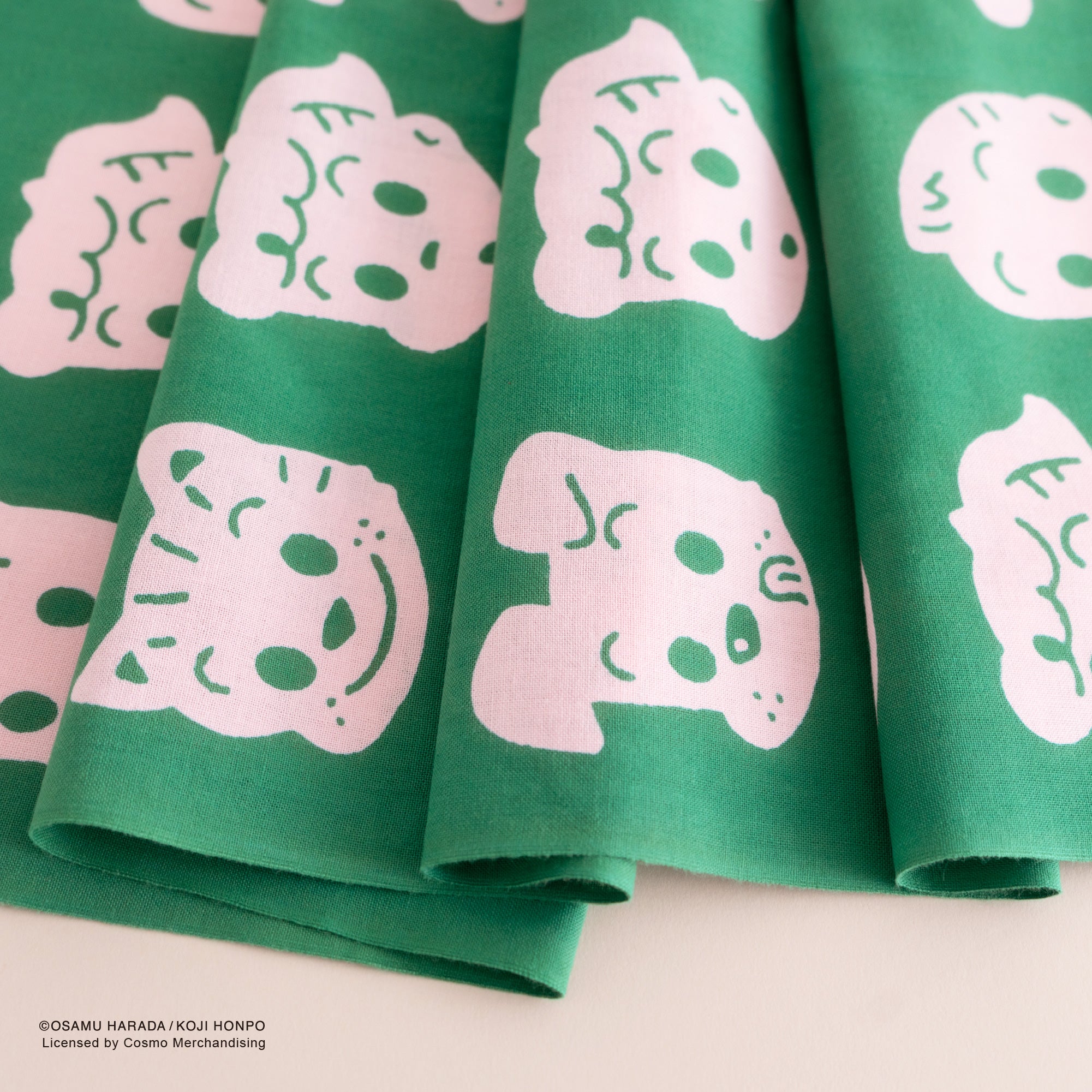 【お一人様3点まで】OSAMU GOODS フェイスならべ ピンク 緑