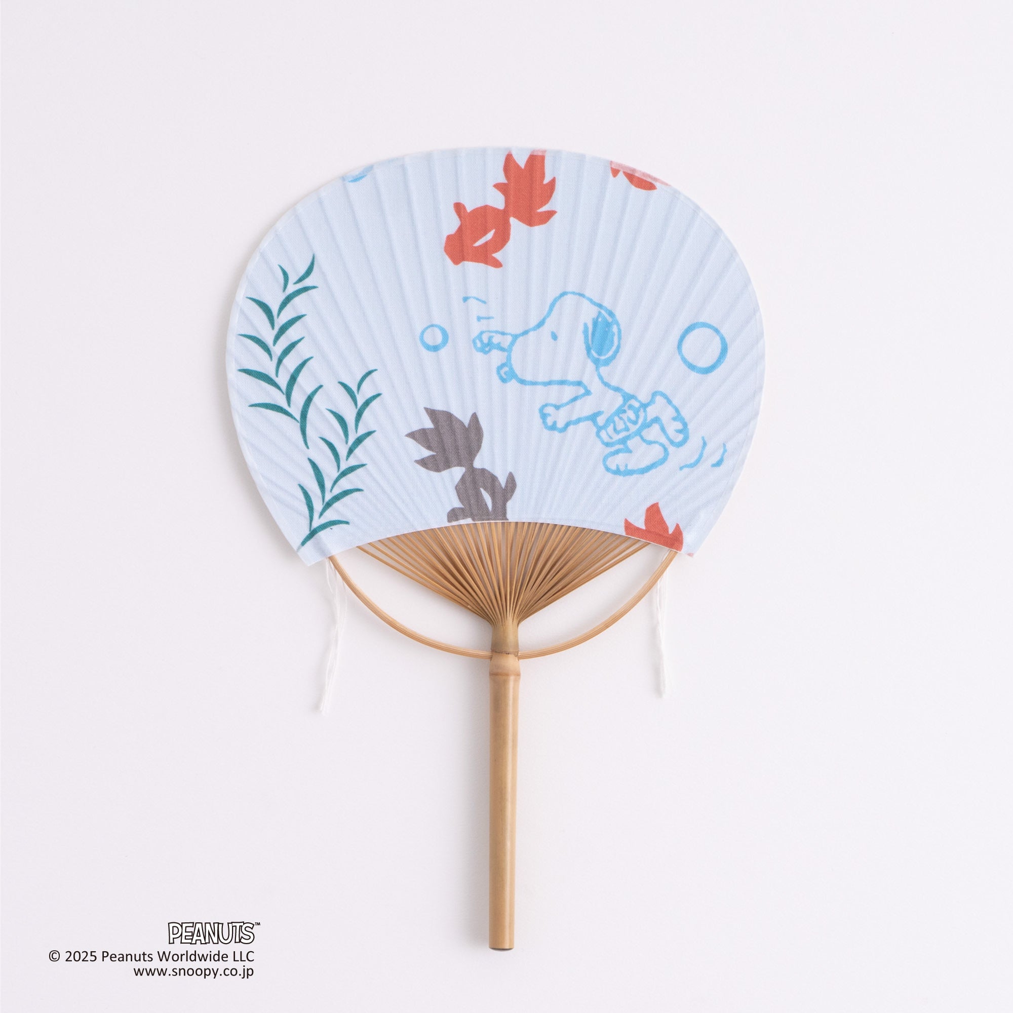 豆団扇 金魚とスイミング