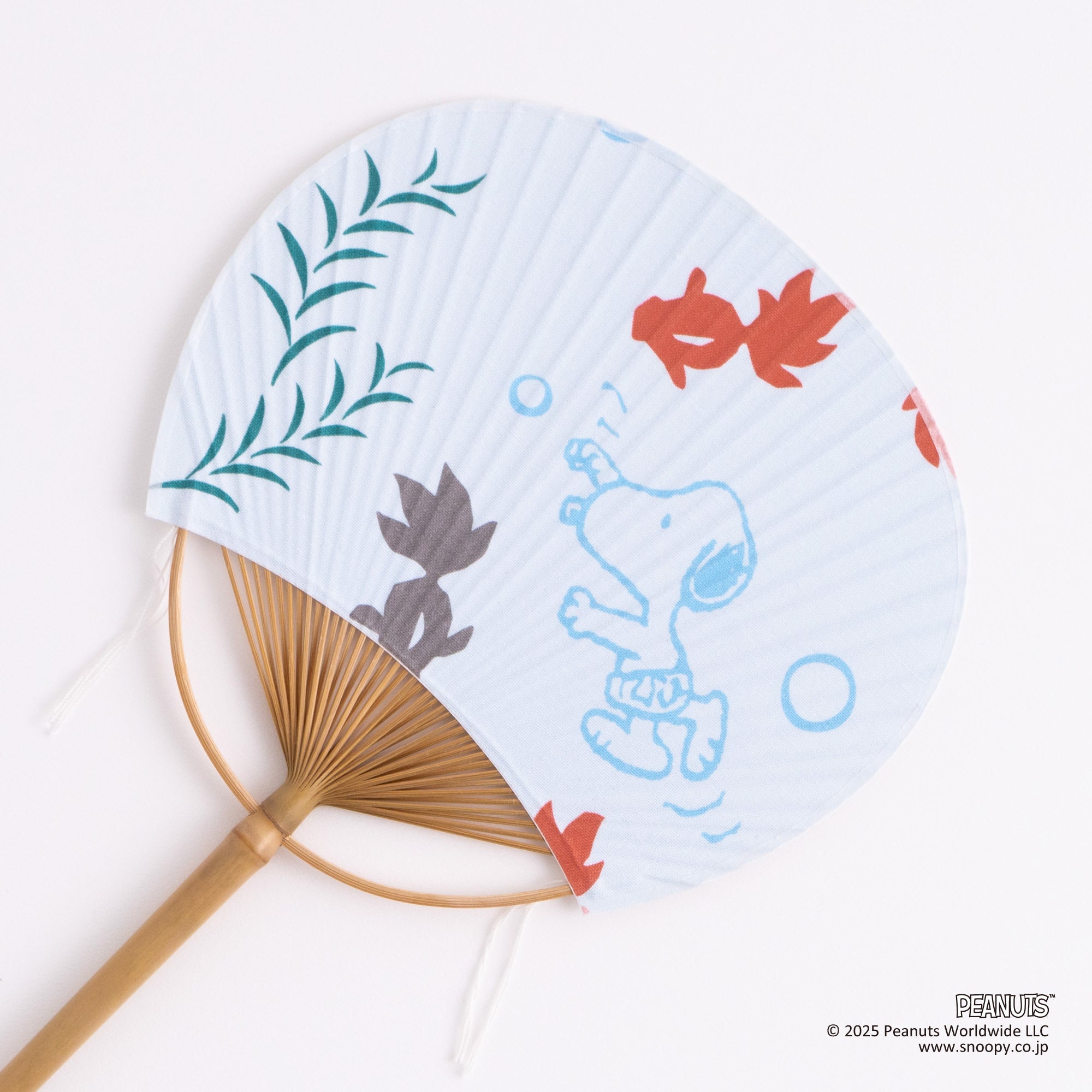 豆団扇 金魚とスイミング