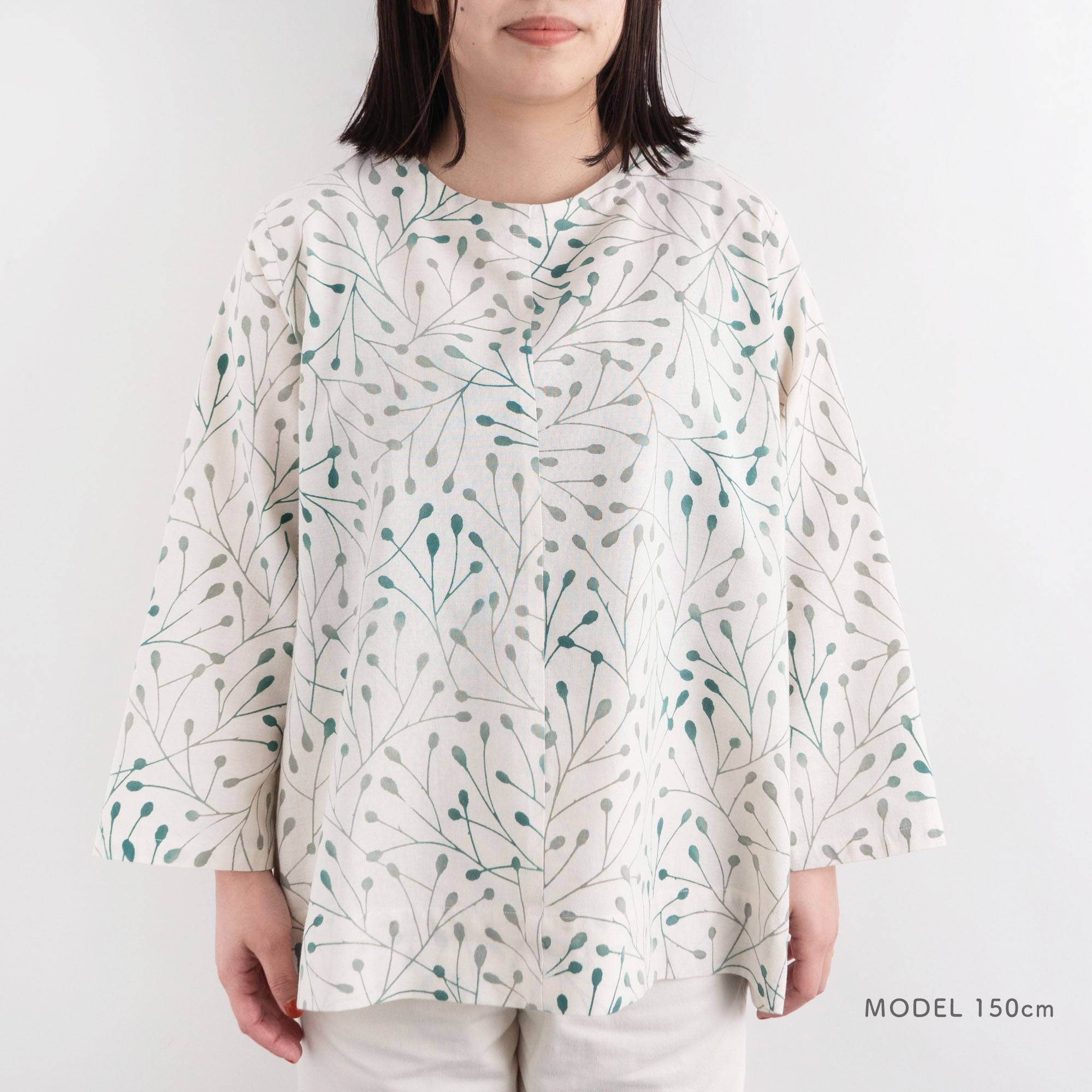 長袖かむり 吾亦紅 グレージュ