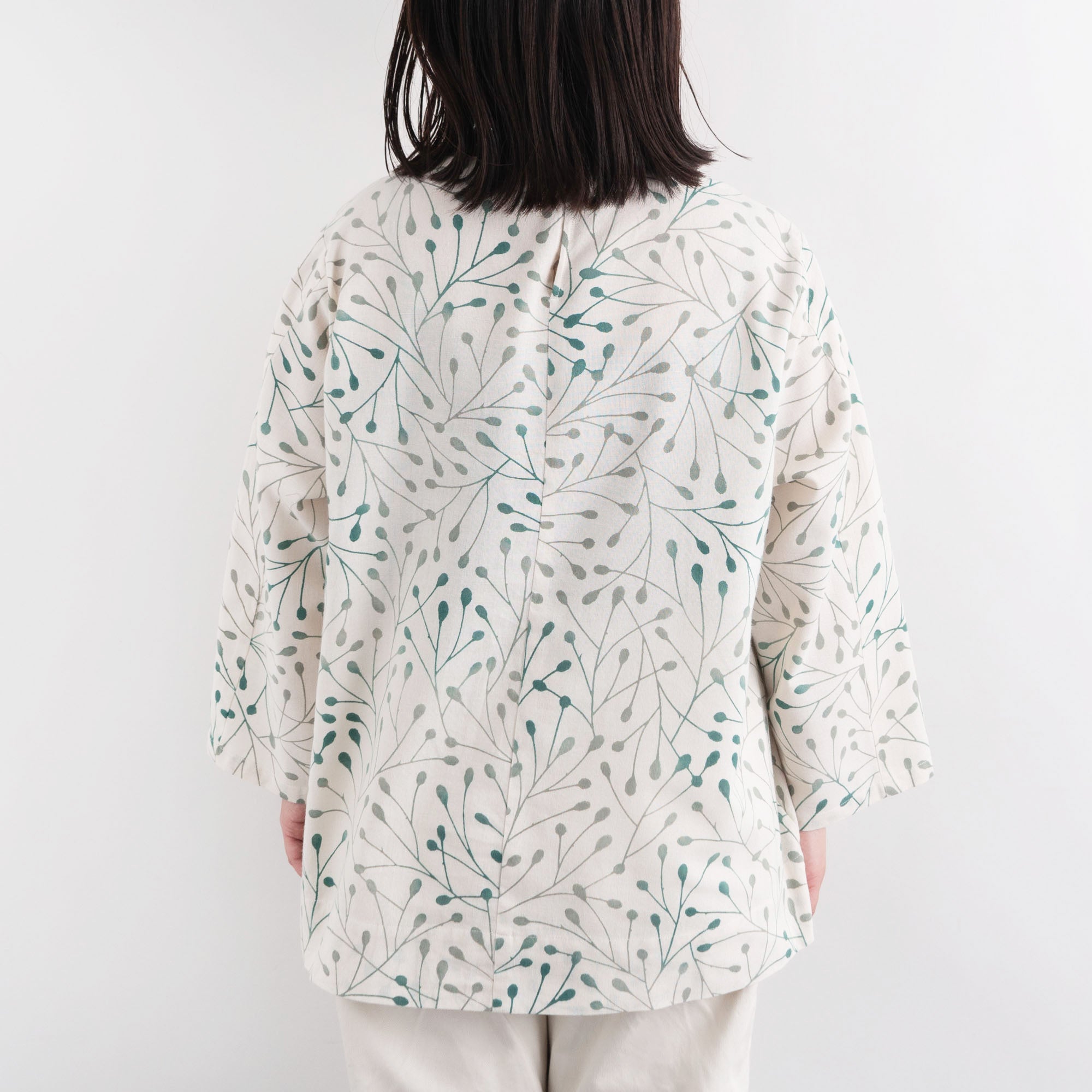 長袖かむり 吾亦紅 グレージュ