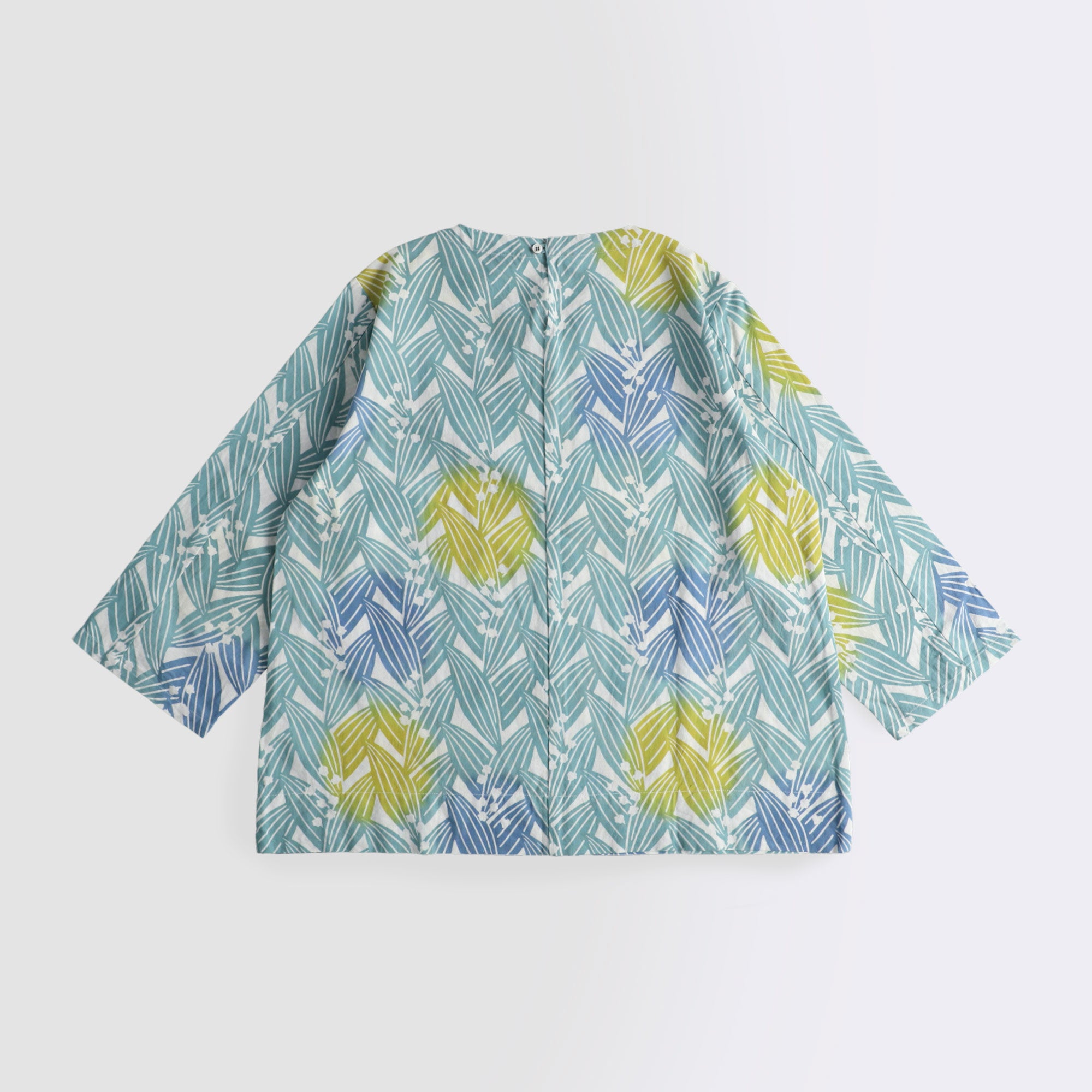 長袖かむり 雫すずらん 青ぼかし