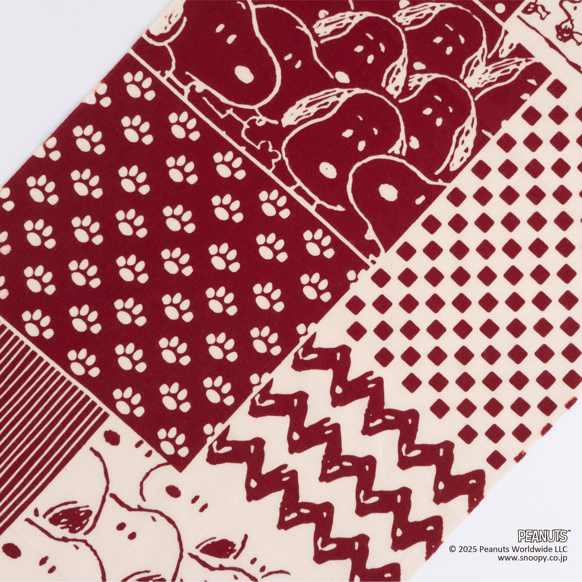 スヌーピー切継小紋