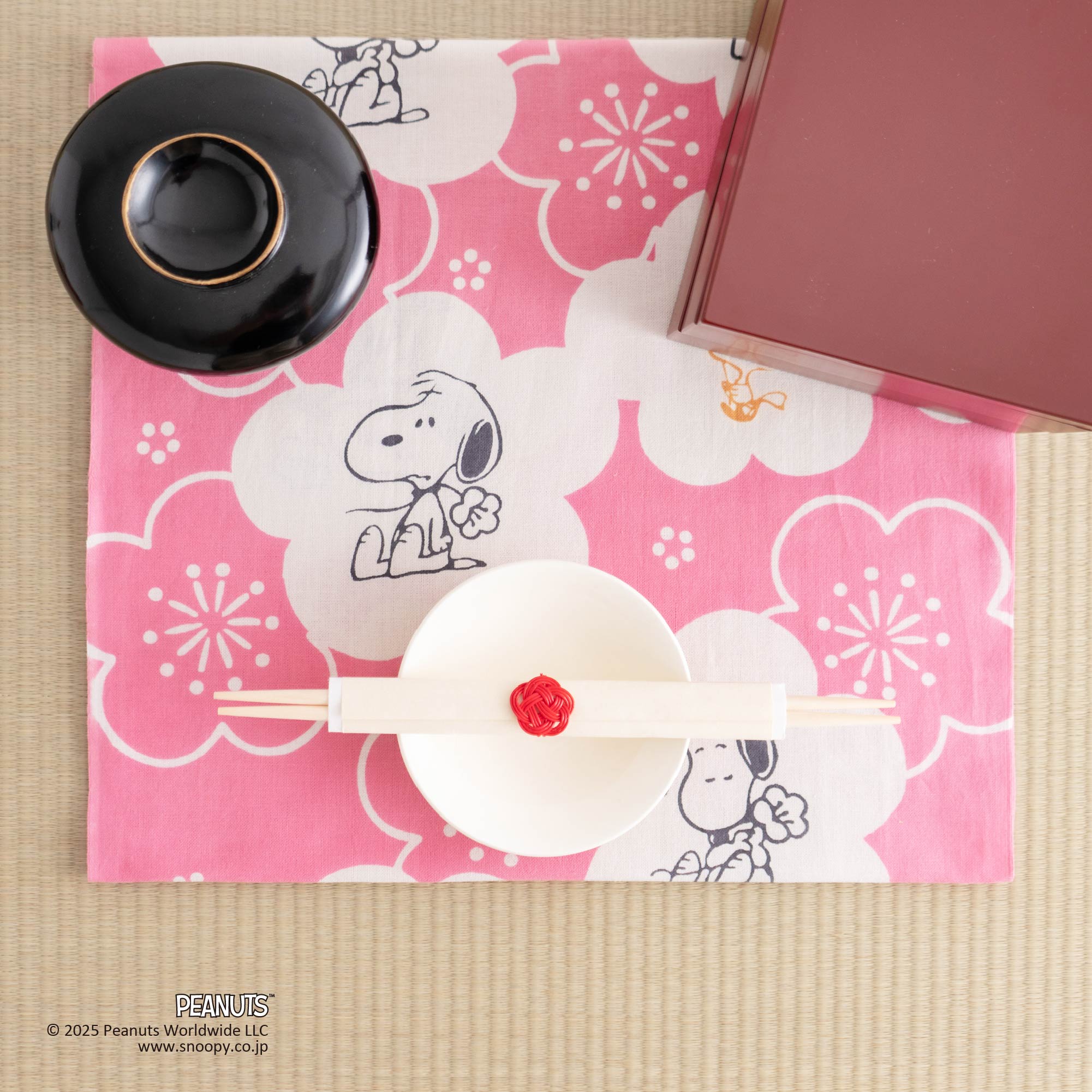 梅文様スヌーピー