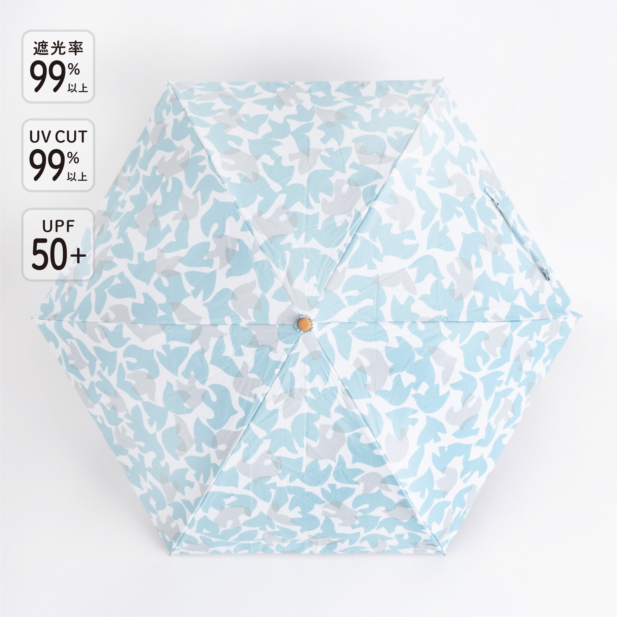 折りたたみ日傘 スリム 渡り鳥