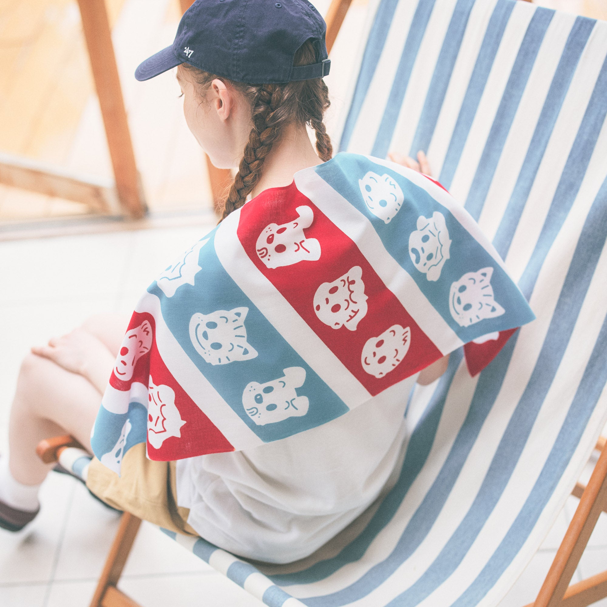 【お一人様3点まで】OSAMU GOODS てぬぐい フレンズ ボーダー
