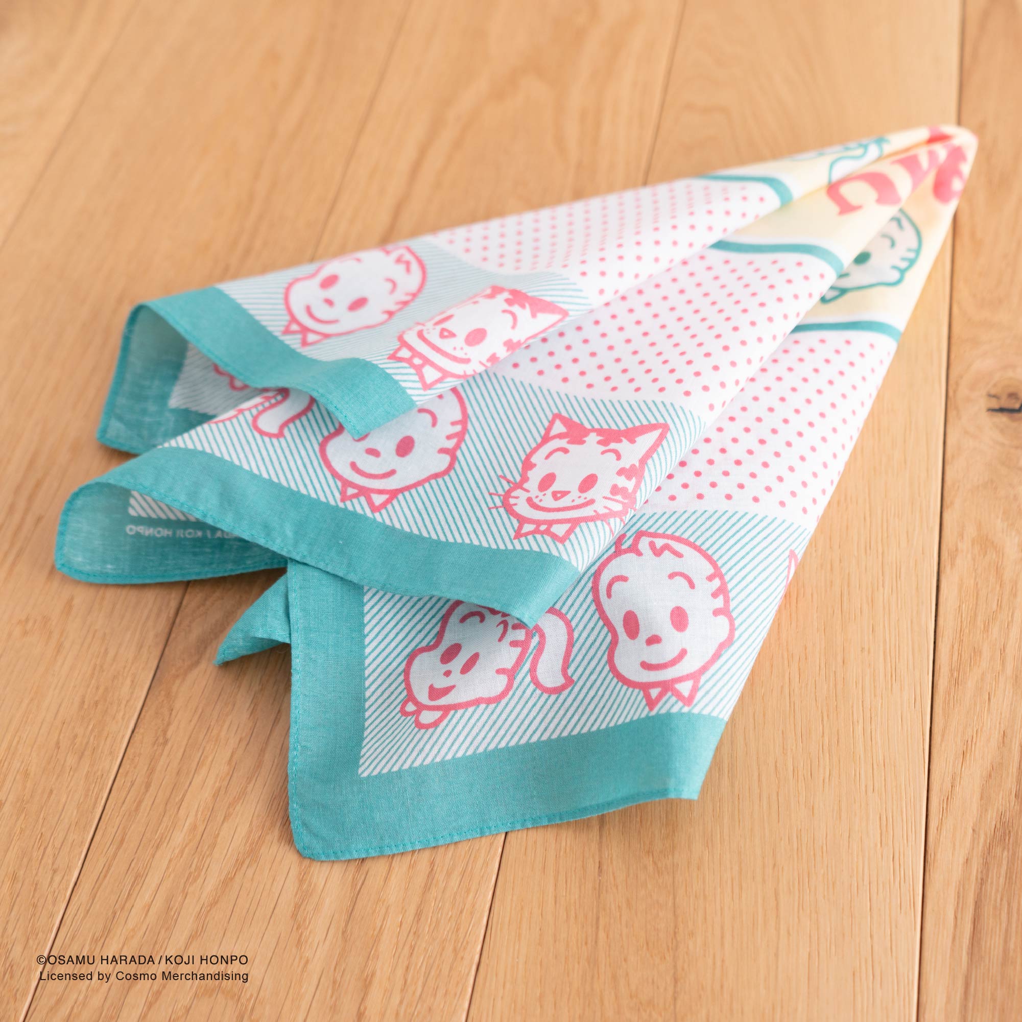 【お一人様3点まで】OSAMU GOODS バンダナ51cm フレンズ ドット&ストライプ