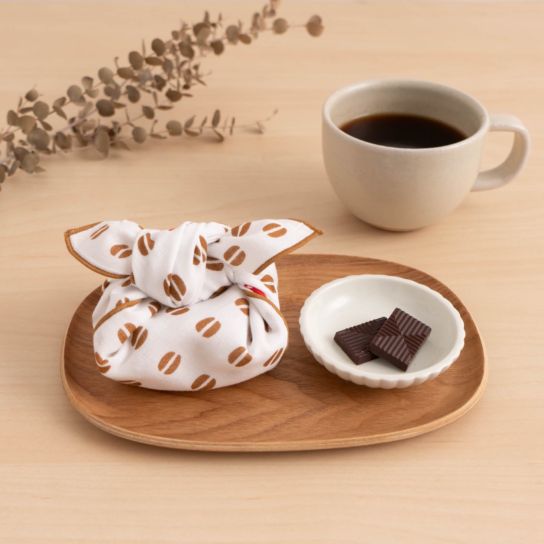 やわらかハンカチ コーヒー豆