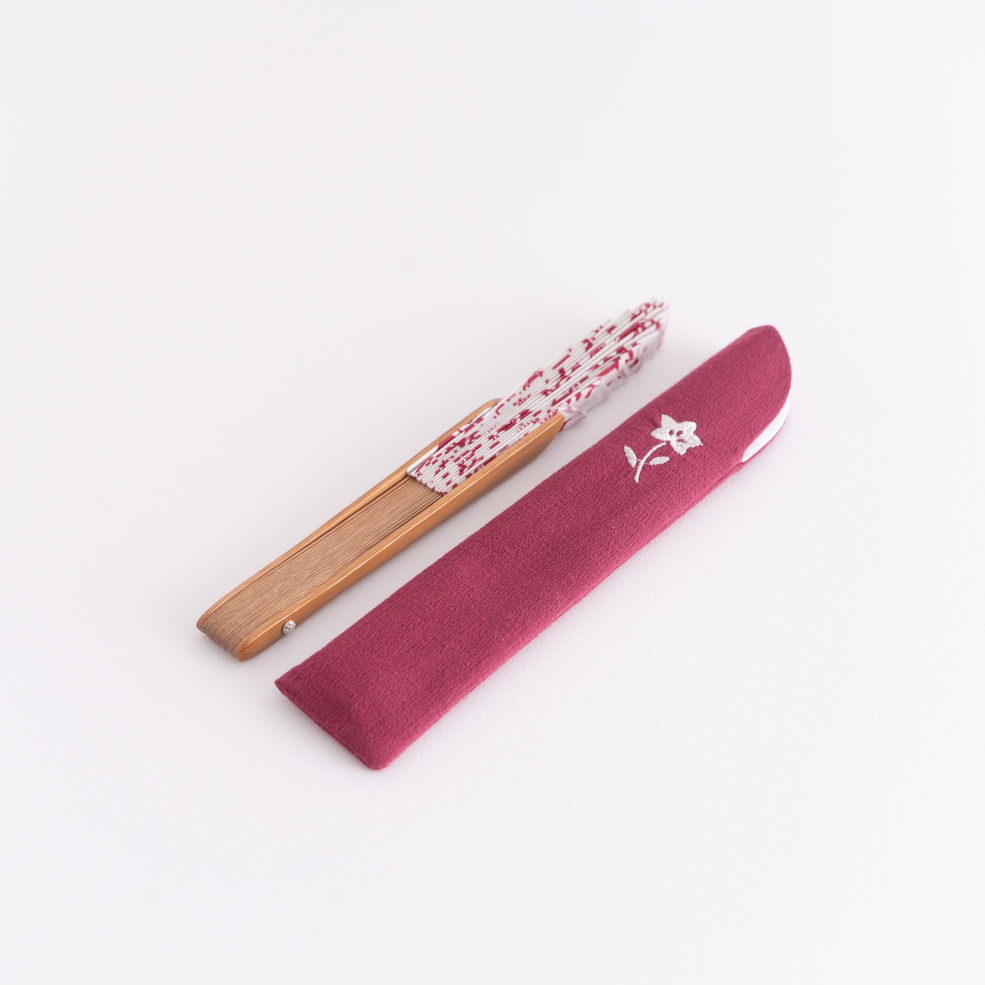4月上旬発売予定 万月扇子セット 夏草更紗