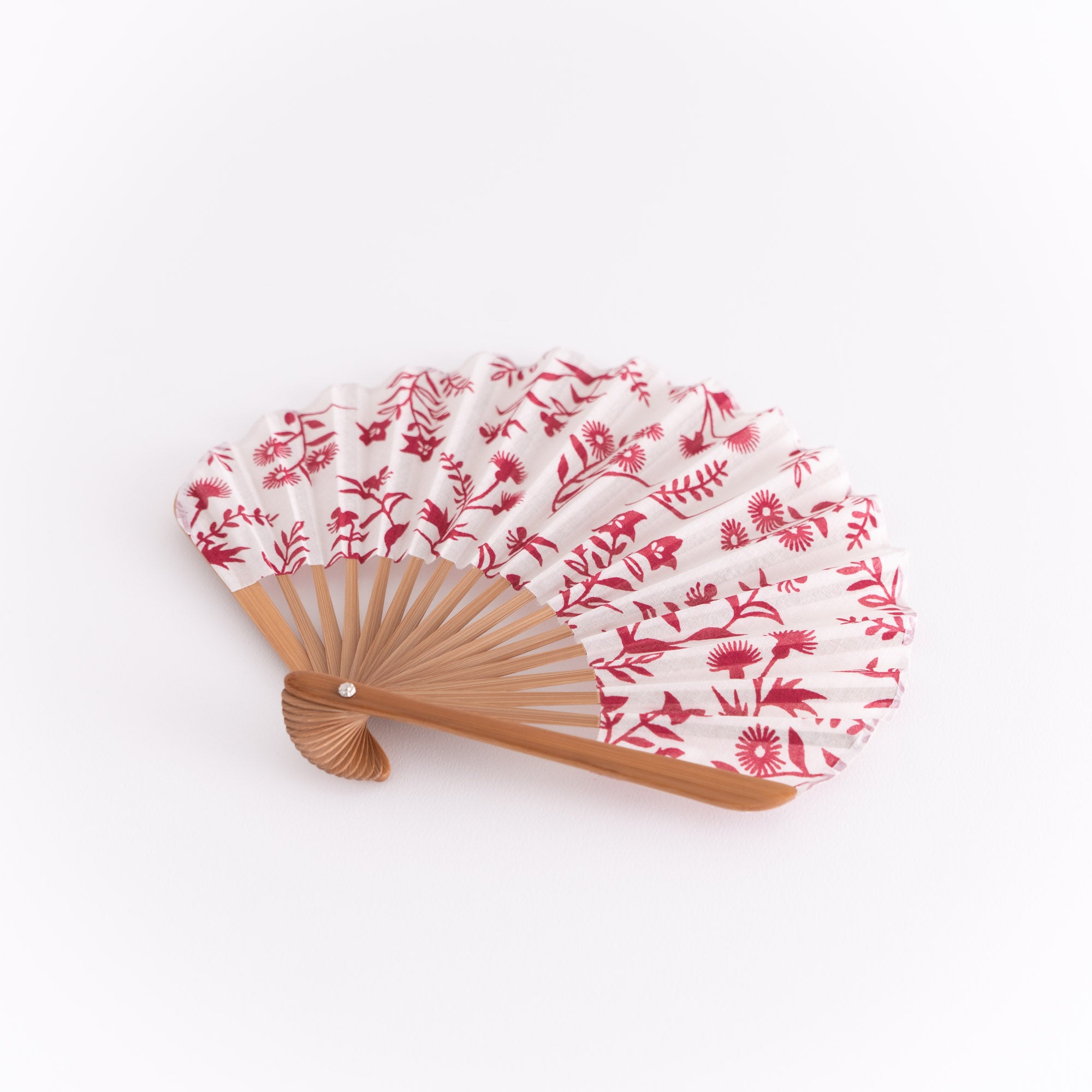 4月上旬発売予定 万月扇子セット 夏草更紗
