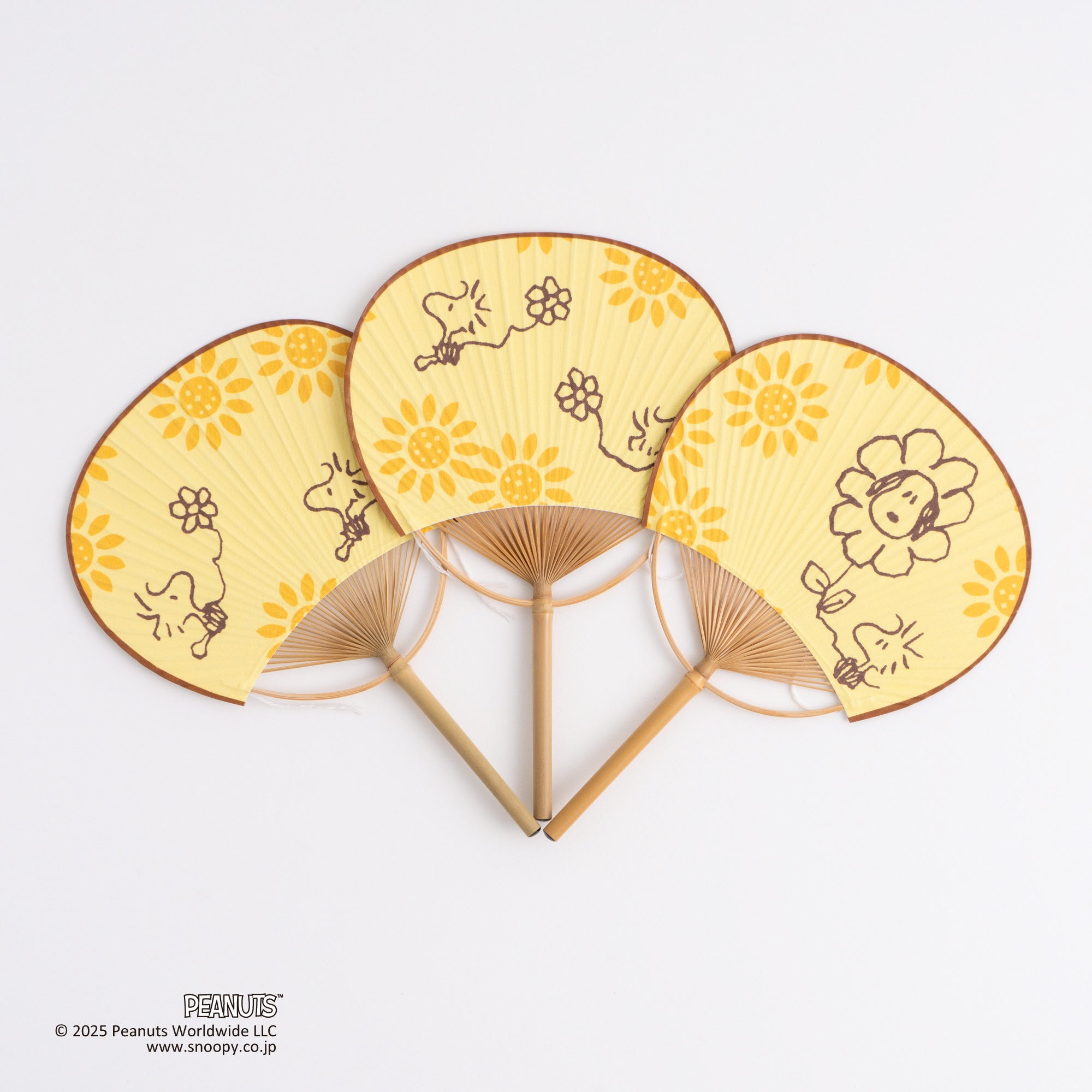 豆団扇 ひまわり畑のウッドストック