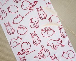 猫百景てぬぐい 新色発売