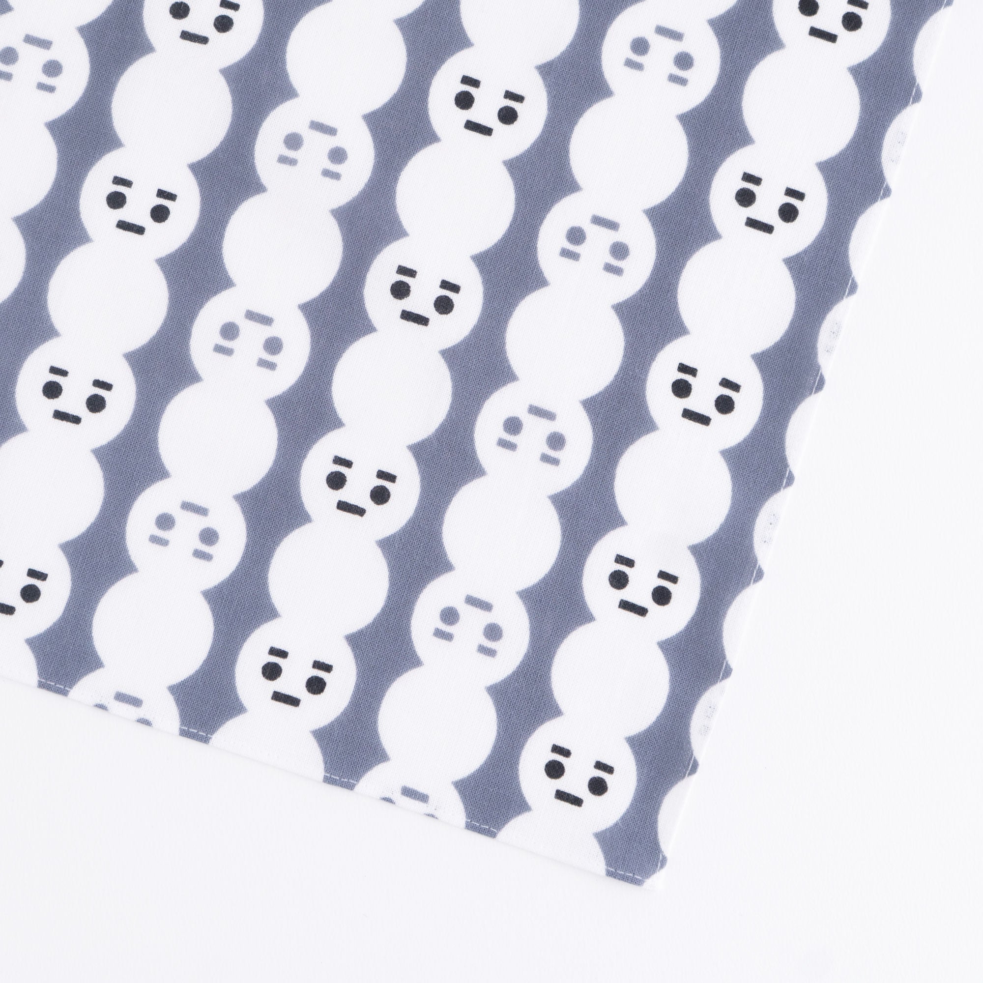 まめぐい 雪だるま グレー