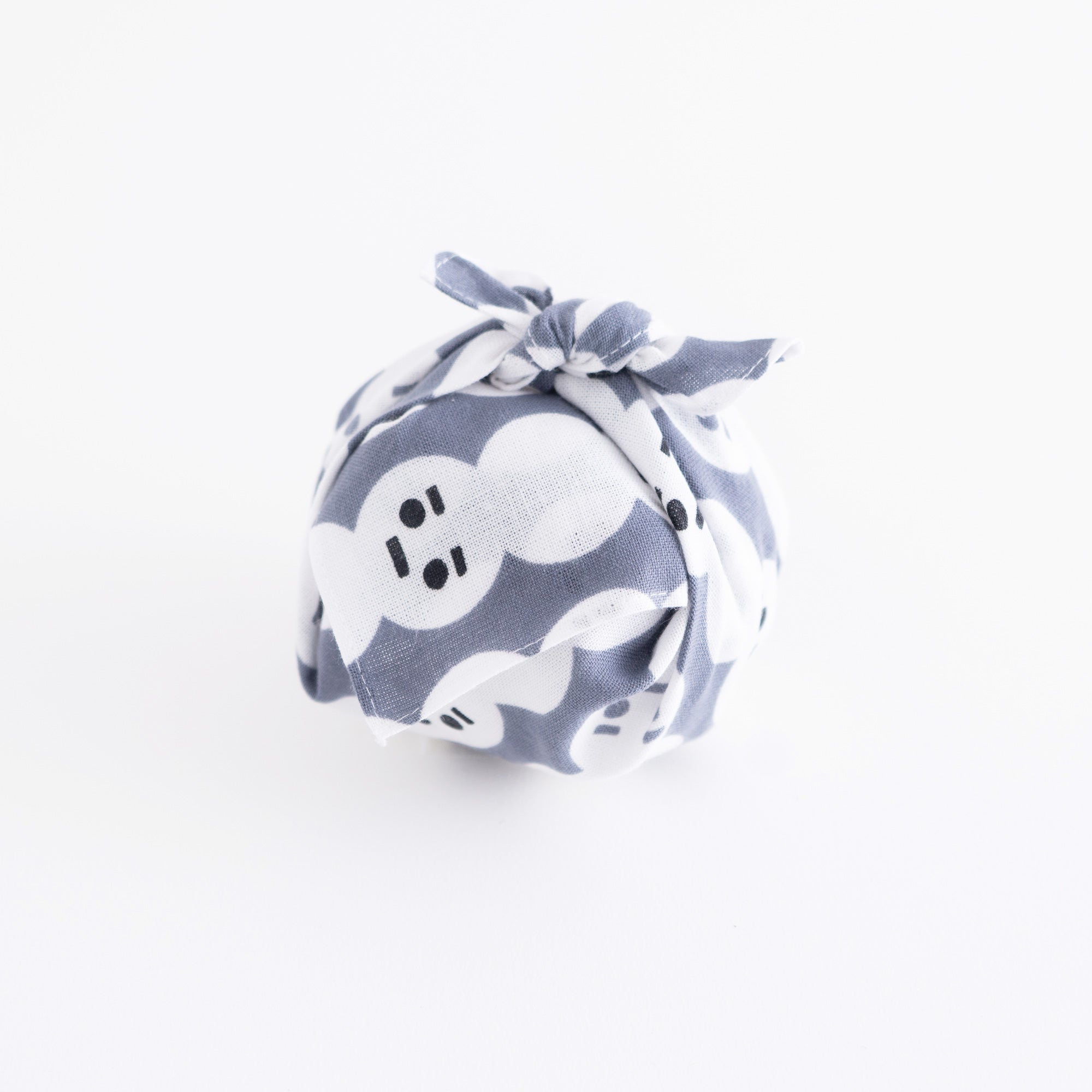 まめぐい 雪だるま グレー