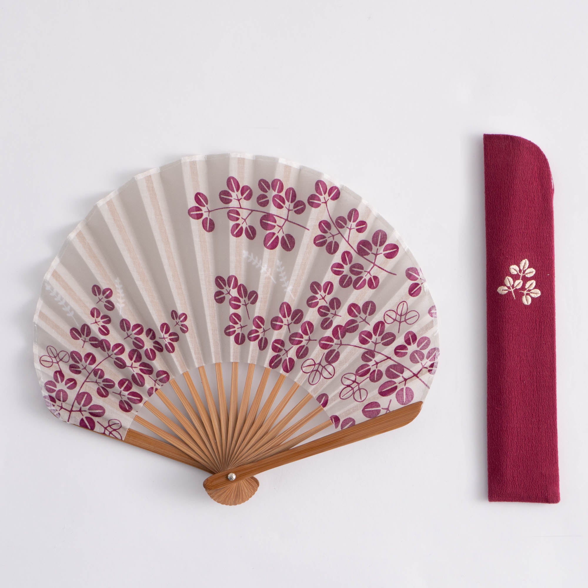 万月扇子セット 萩花