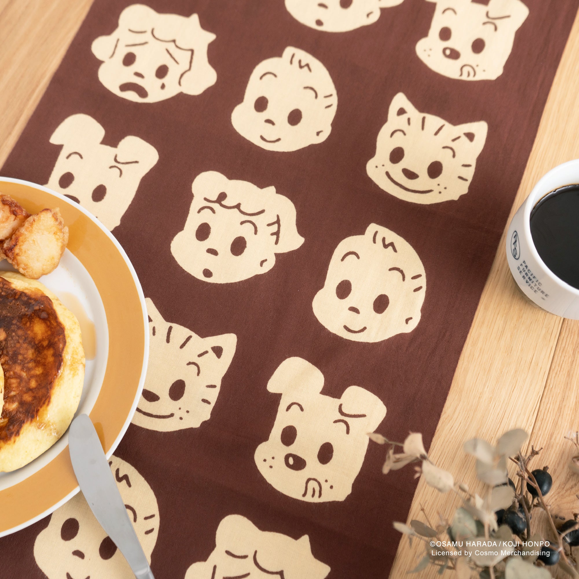 【お一人様3点まで】OSAMU GOODS フェイスならべ 黄色 茶