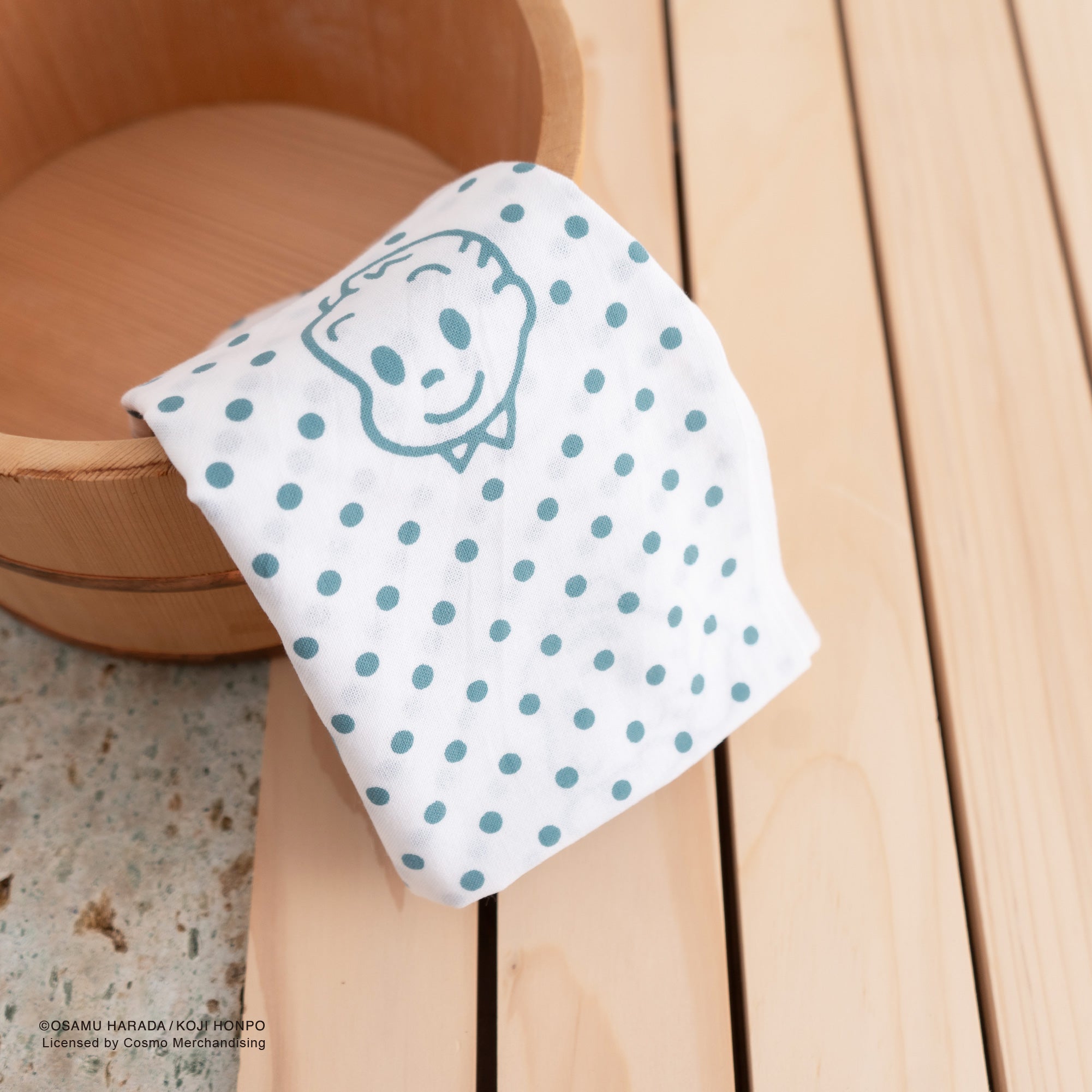 【お一人様3点まで】OSAMU GOODS 豆絞り 水色