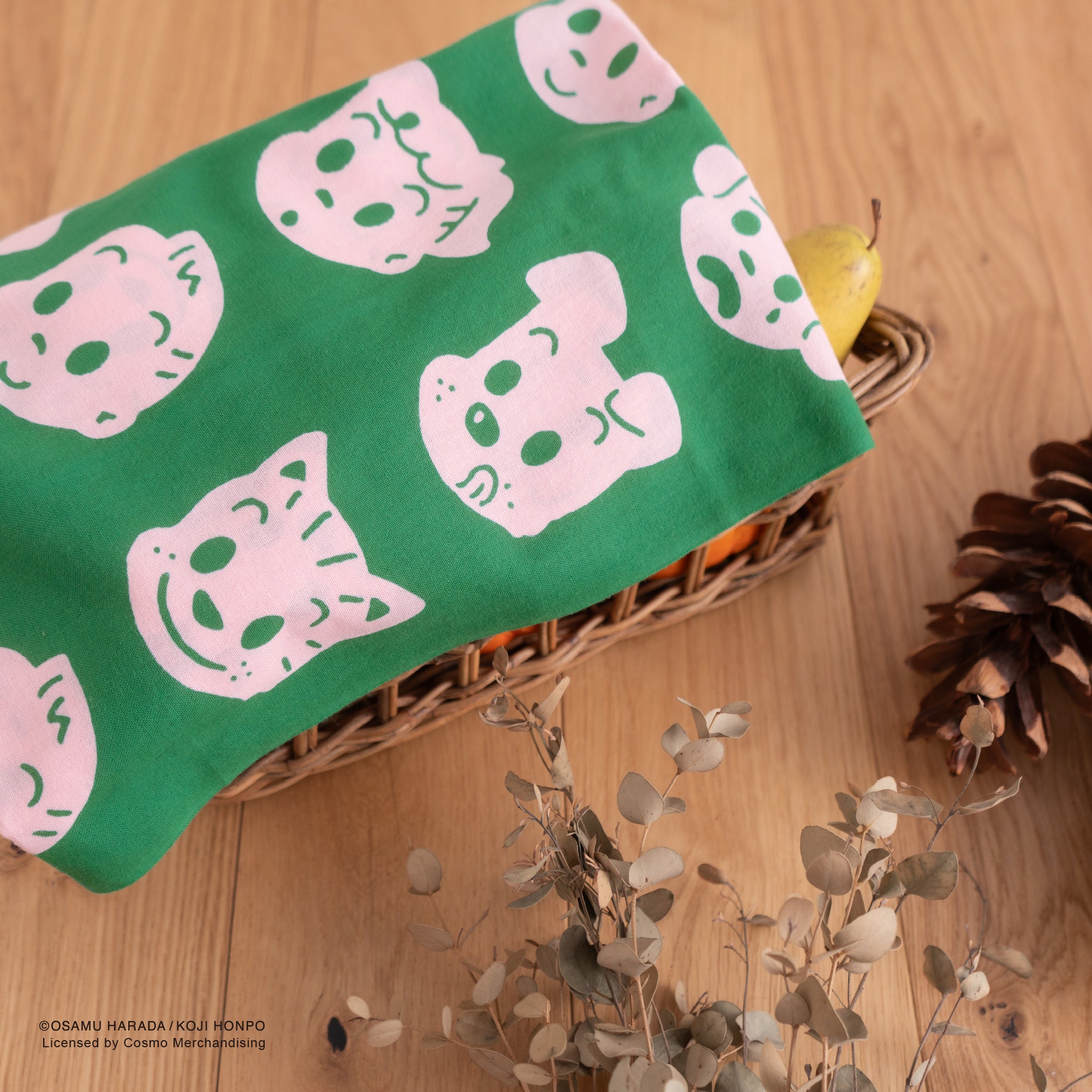 【お一人様3点まで】OSAMU GOODS フェイスならべ ピンク 緑