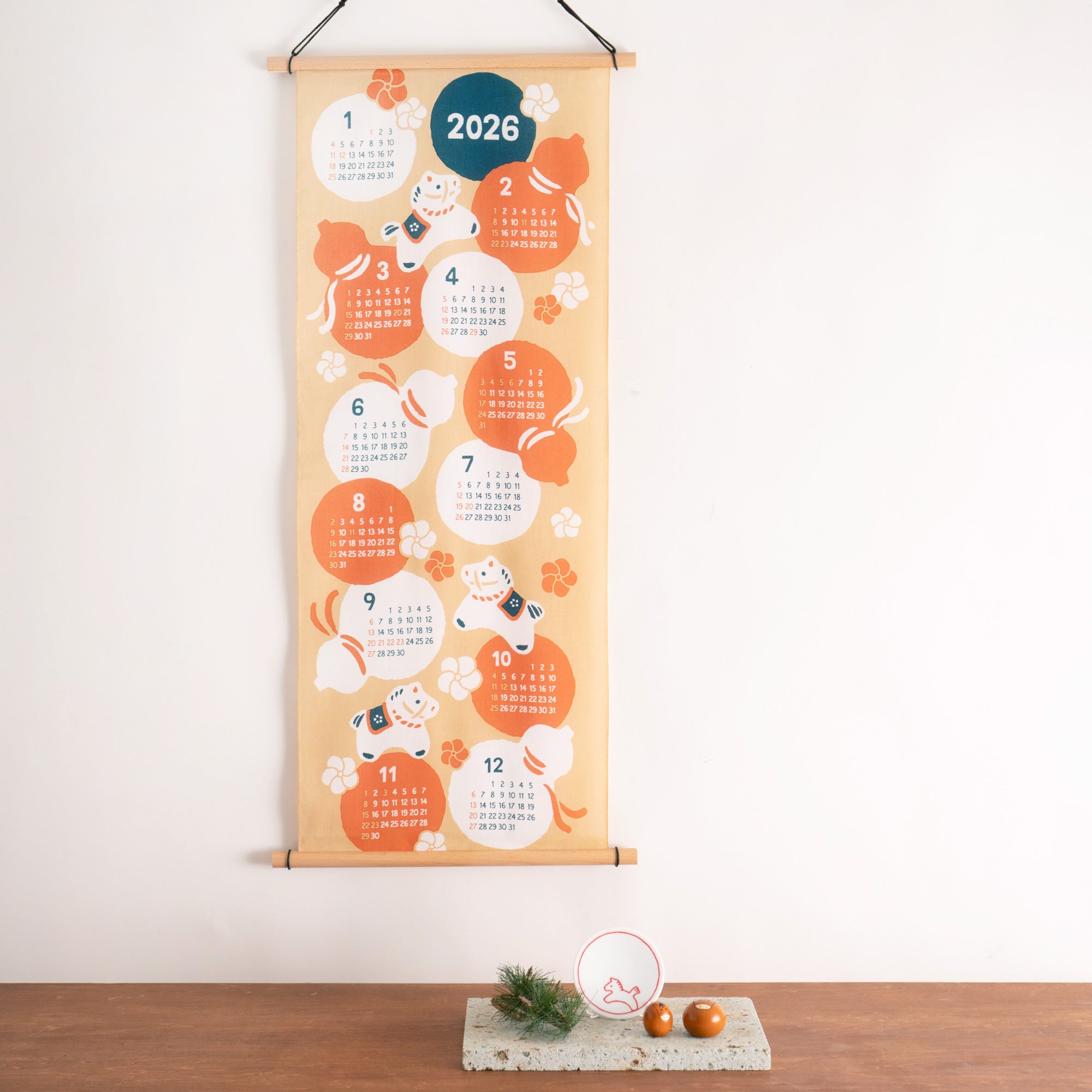 てぬぐいカレンダー 2026