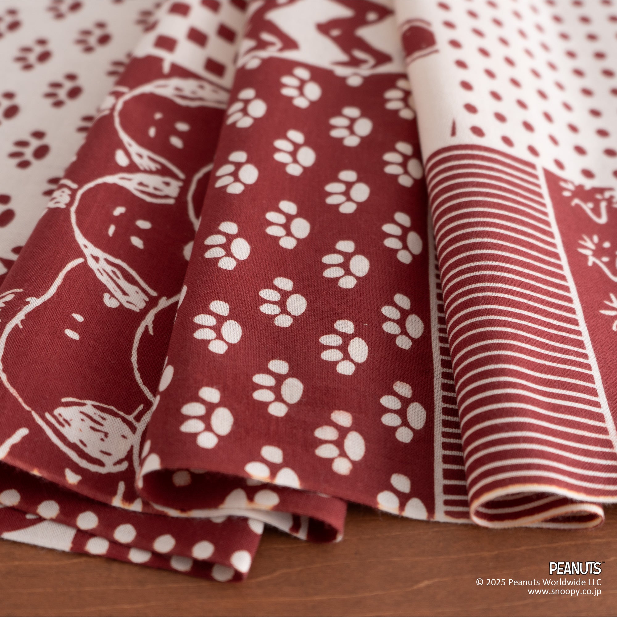 スヌーピー切継小紋