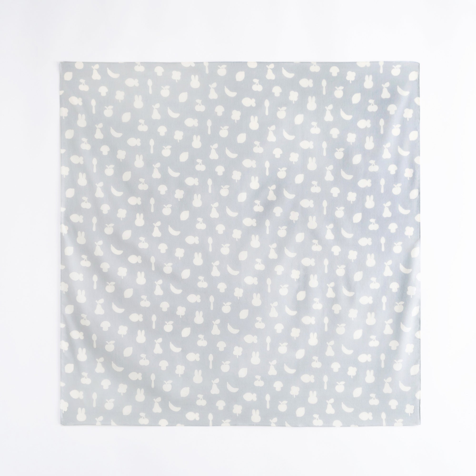 ミッフィーのふわり綿風呂敷 シルエットちらし グレー