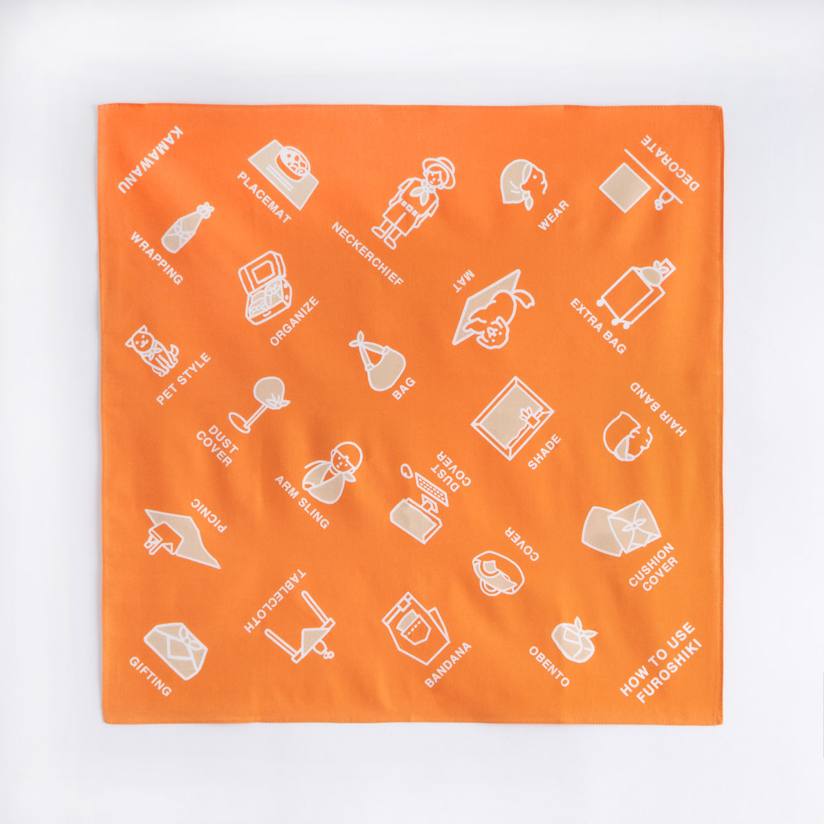 トロルケアの敷石　日語　foil かまわぬの風呂敷 50 What is FUROSHIKI