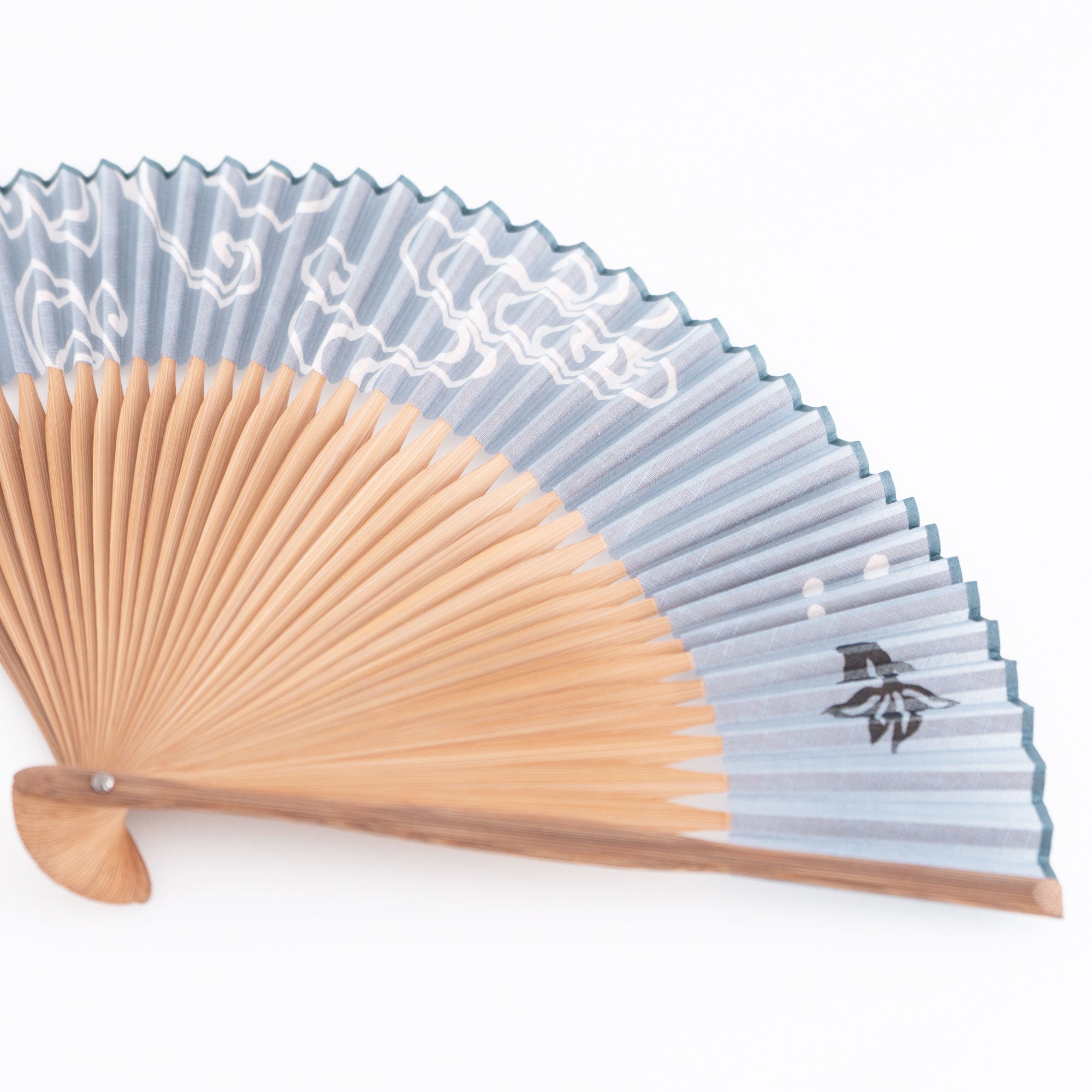 渋好み扇子セット 流水金魚