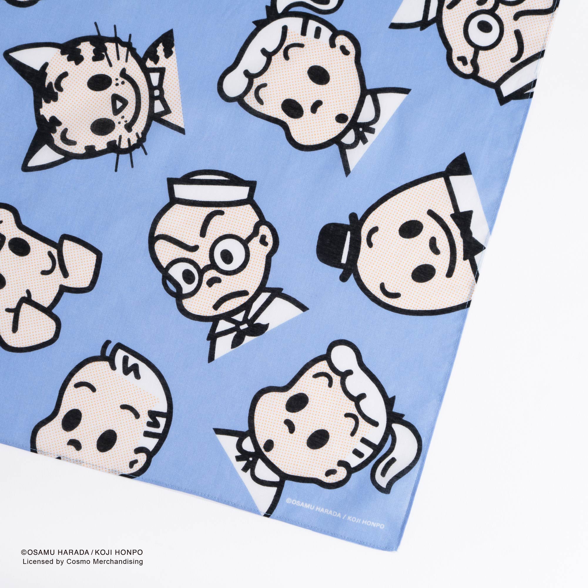 【お一人様3点まで】OSAMU GOODS バンダナ51cm フレンズ ちらし