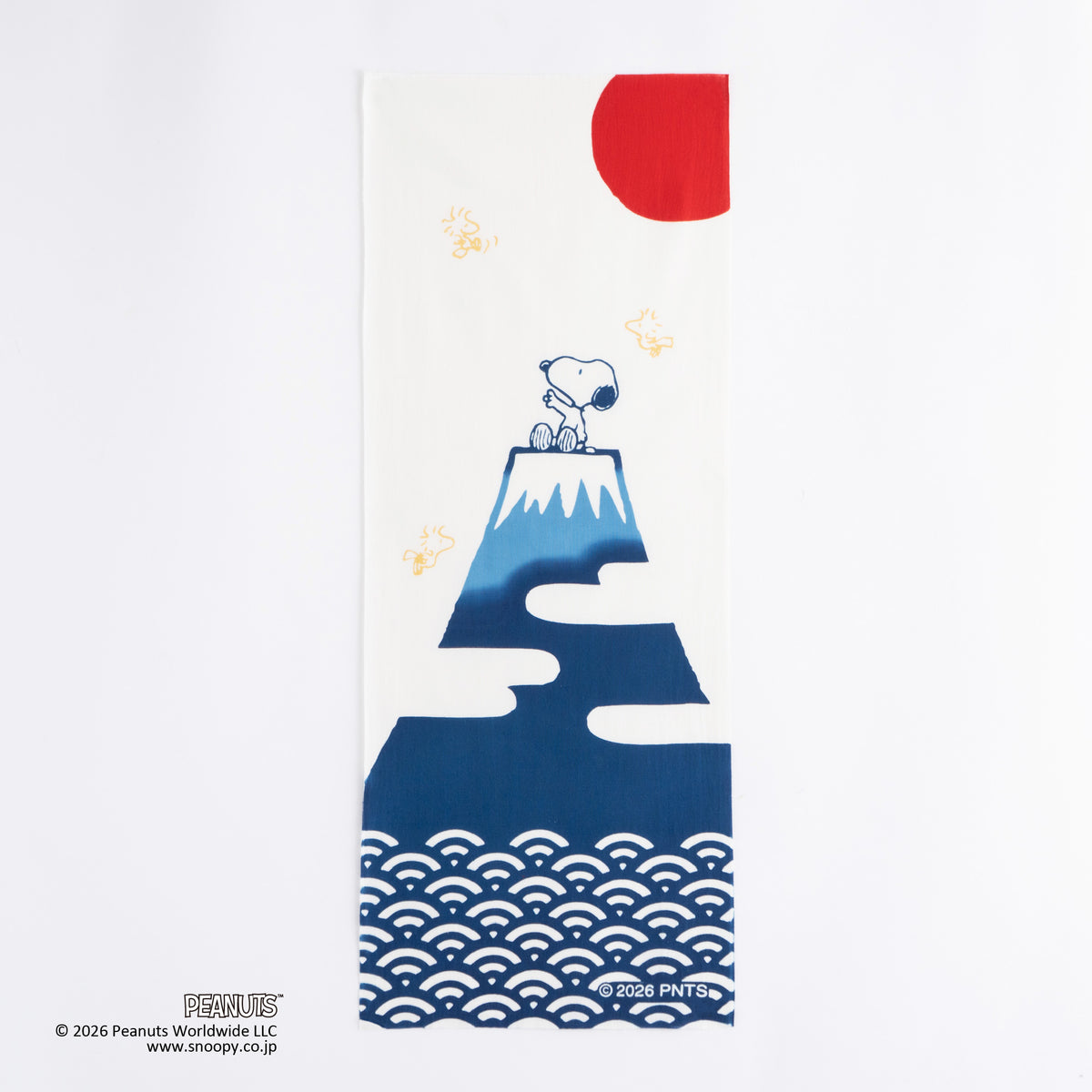 富士山とスヌーピー 紺