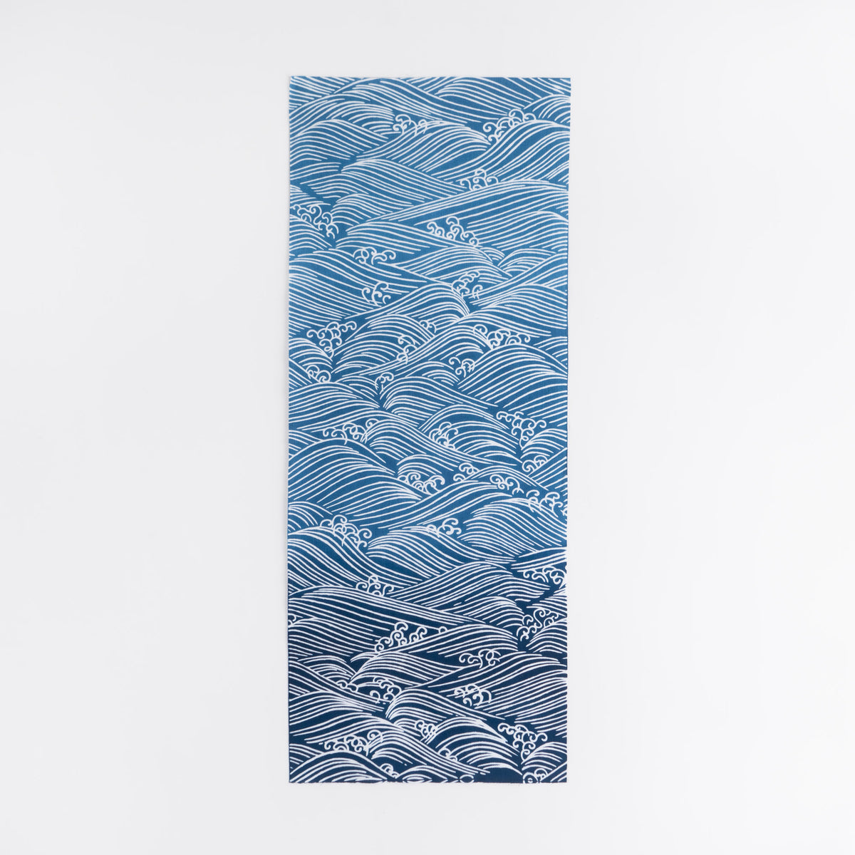 藍色てぬぐい 白波 紺碧